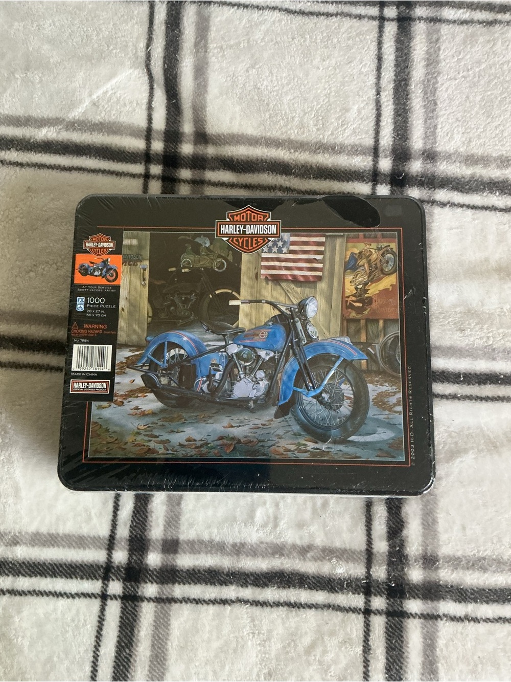 Harley Davidson 1000 Piece Puzzle 2003 At Your Service Scott Jacob’s, Artist New
